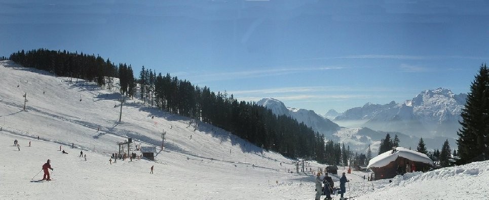 Manigod La Croix fry  ski area